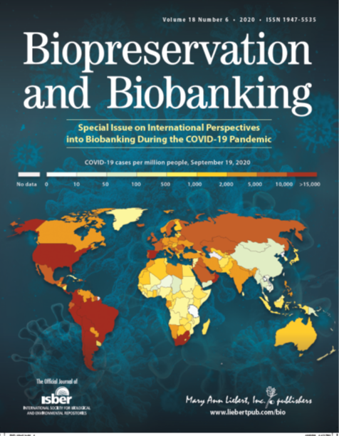 Biopreservation & Biobanking December special issue